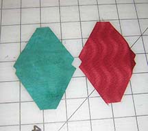 Both pieces of fabric, all cut out