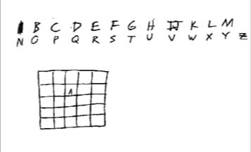 Snapshot from a word square game